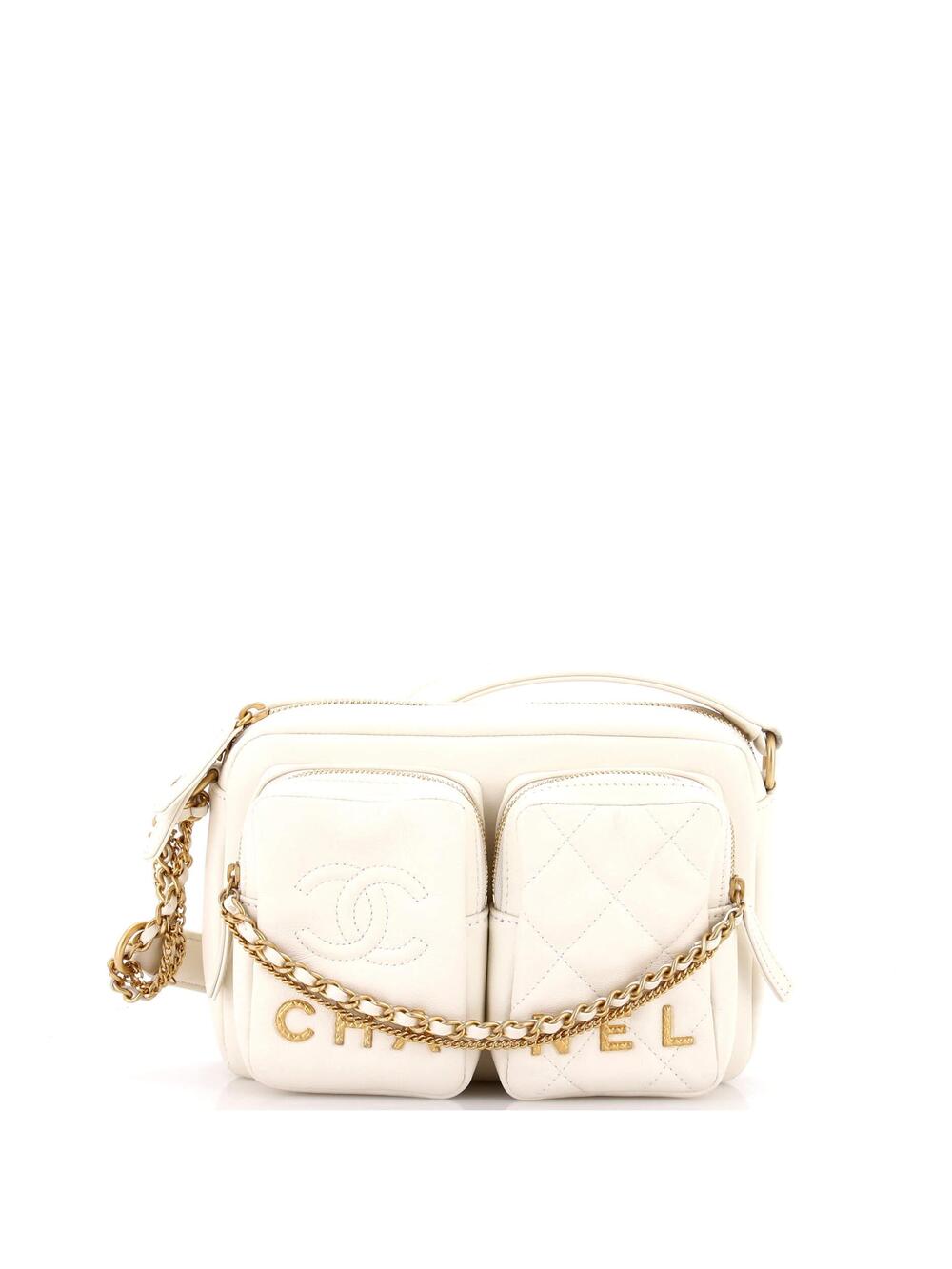 Chanel Logo Twin Pockets Chain Camera #248397C49B